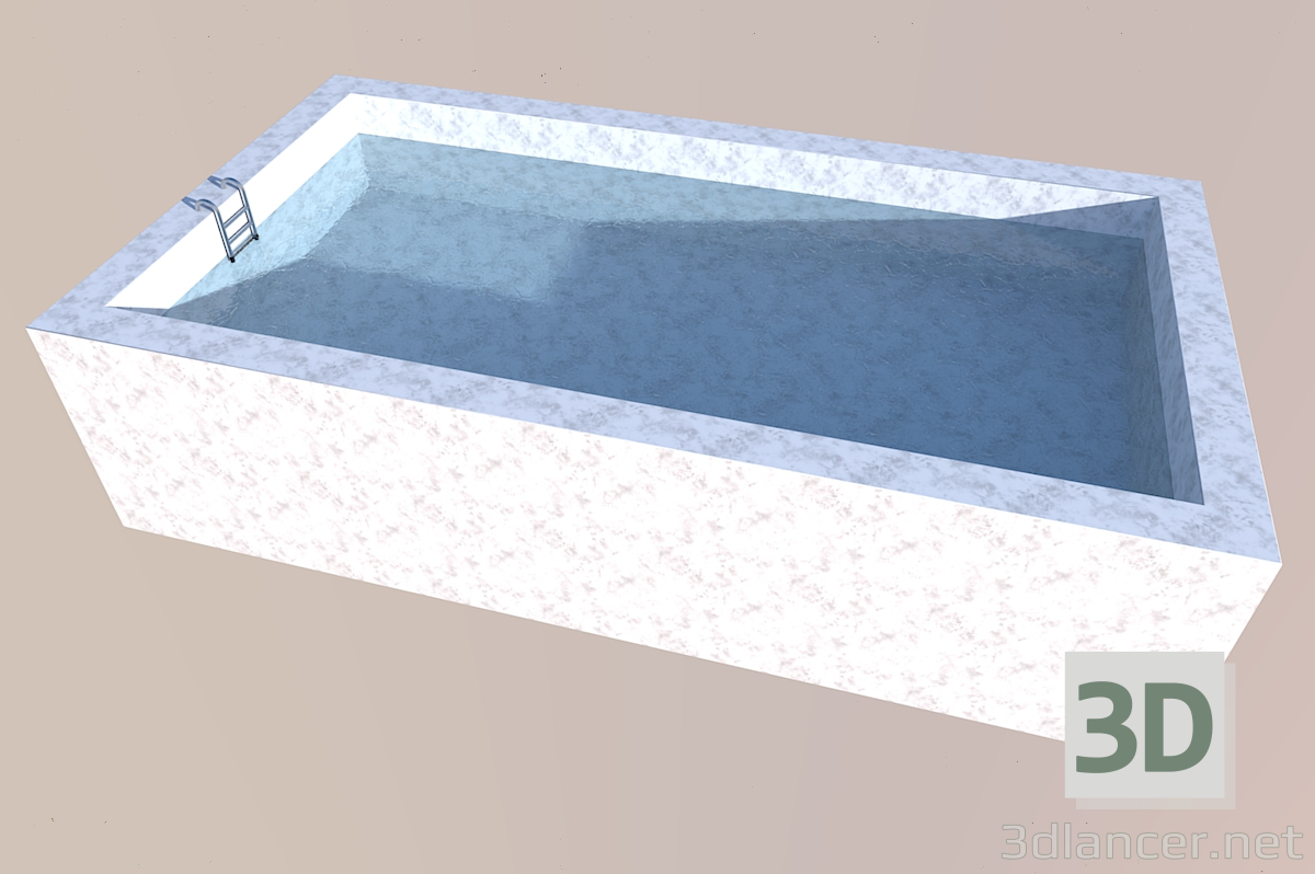 Modelo 3d Piscina - preview