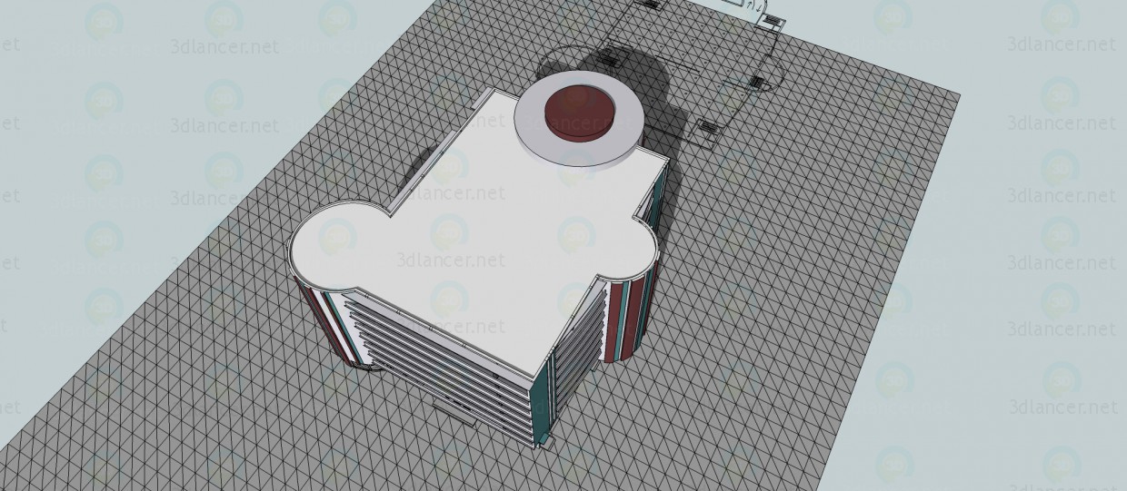 modelo 3D Estacionamiento para 300 autos - escuchar modelo 3D Estacionamiento para 300 autos - escuchar