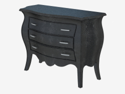 Dresser with leather trim ADLER drawer unit