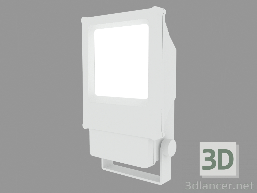 modello 3D Proiettore di ricerca MINITECHNO RETTANGOLARE FLOOD (S3761W) - anteprima
