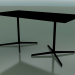 3D Modell Rechteckiger Tisch mit doppelter Basis 5527, 5507 (H 74 - 79x179 cm, Schwarz, V39) - Vorschau