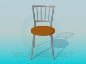 Aluminium-Stuhl mit runder Sitz