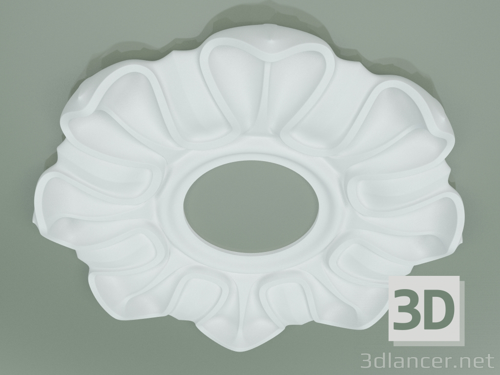 3D modeli Süslü rozet RW018 - önizleme