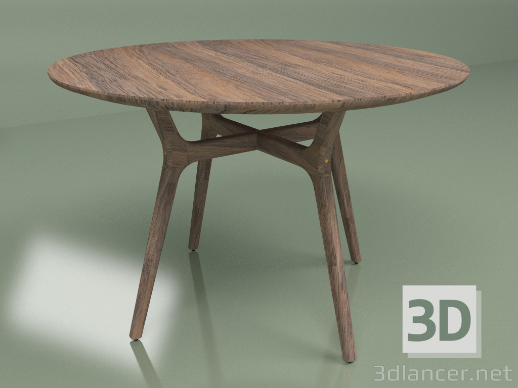modello 3D Tavolo da pranzo Ren diametro 110 - anteprima