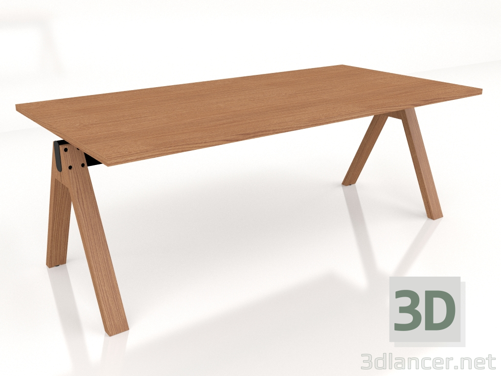 modèle 3D Table de travail Viga Executive V02 (2000x1000) - preview