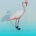 modello 3D Flamingo - anteprima