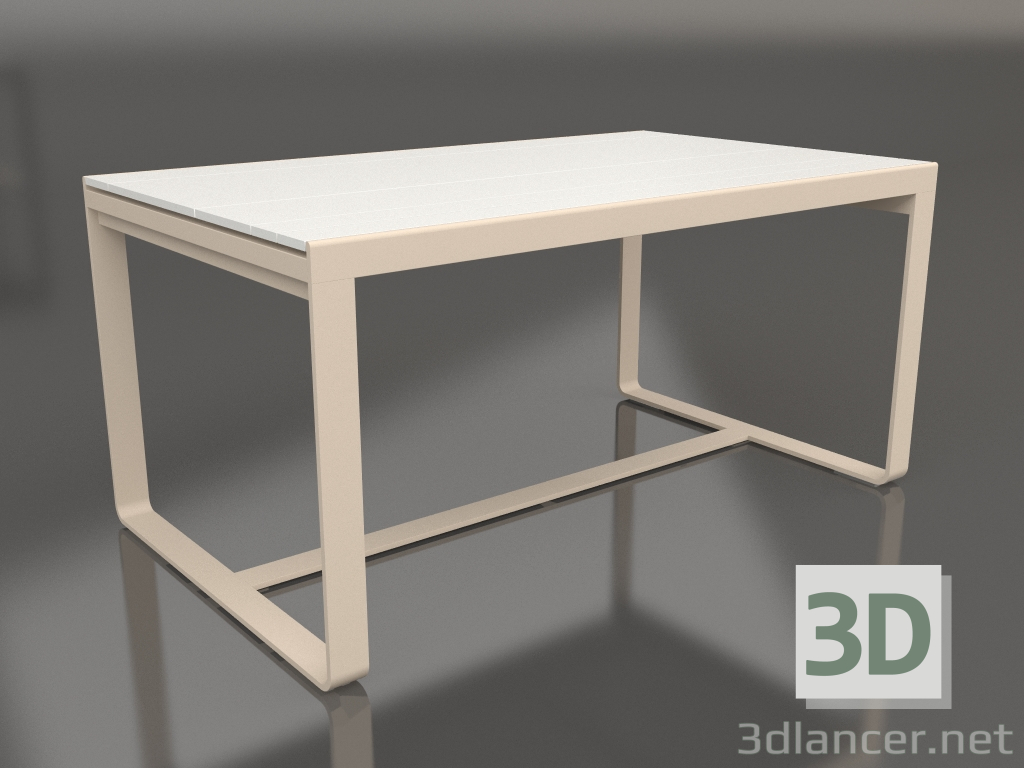 3d model Dining table 150 (White polyethylene, Sand) - preview