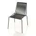 3D Modell Noel-Stuhl (schwarze Basis, schwarze Flaggenleine) - Vorschau