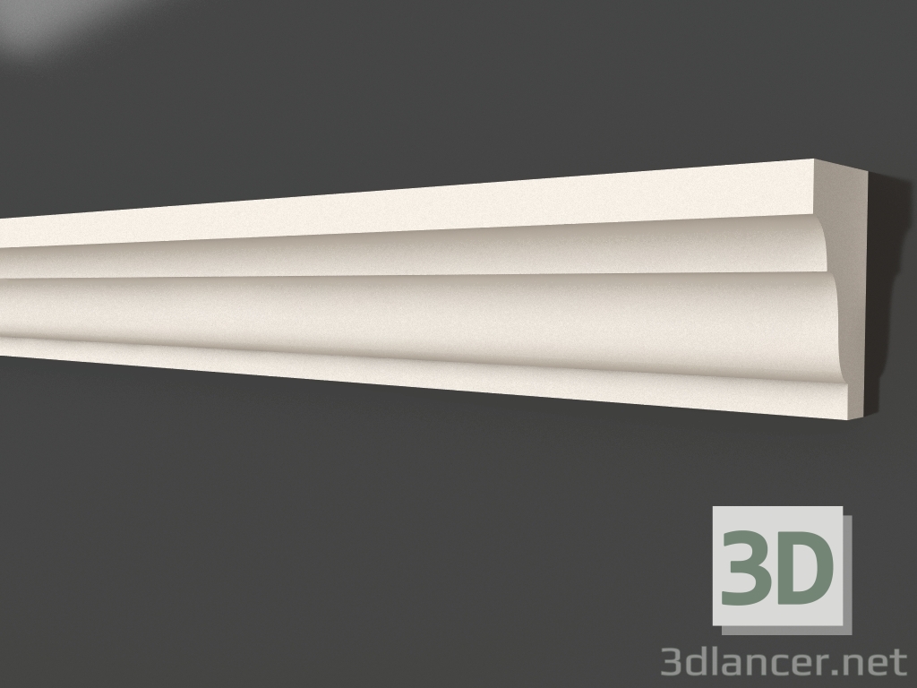 3d model Plaster molding LG 004 (24x14) - preview