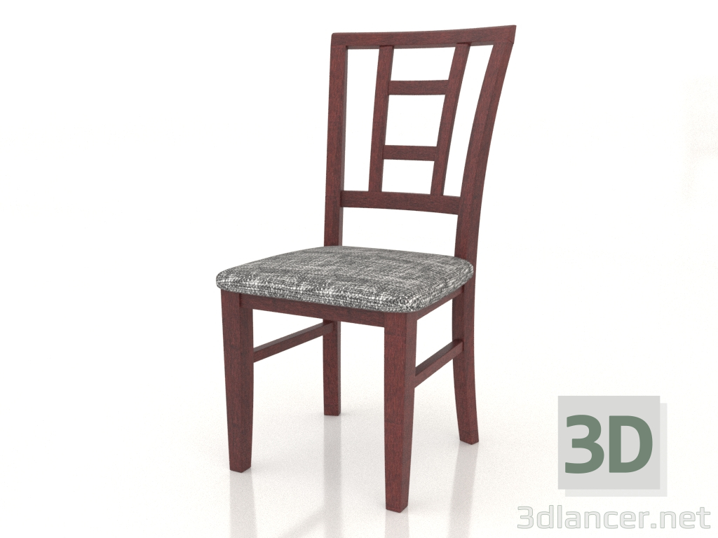 3d model Silla Milton (cereza madura) - vista previa