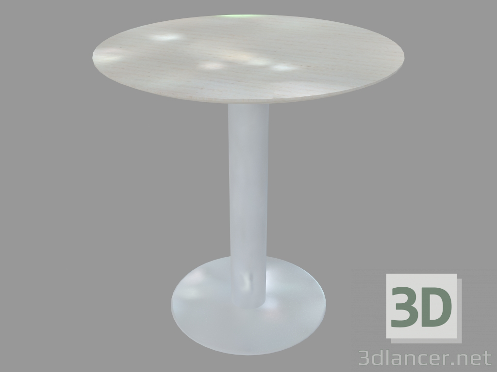 3d model Dining table (white stained ash D70) - preview