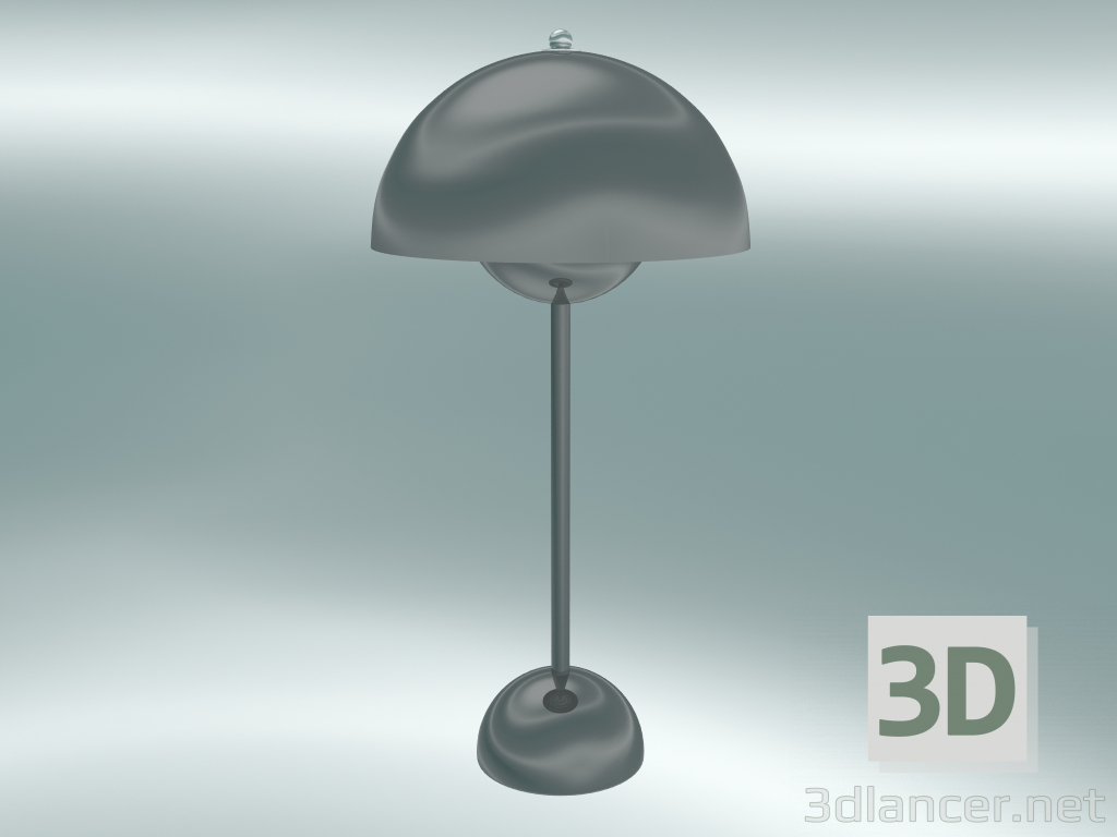3D Modell Tischlampe Flowerpot (VP3, Ø23cm, H 50cm, Edelstahl poliert) - Vorschau