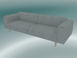 3-seater sofa Rest (Steelcut Trio 133)