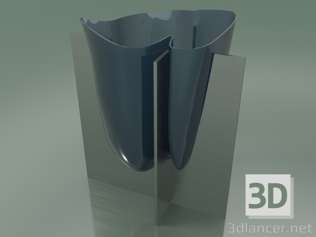 3d model Vase Bouble H 35cm (Aquamarine) - preview