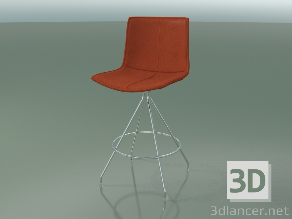 modèle 3D Chaise de bar 0322 (avec revêtement en cuir amovible, housse 1) - preview