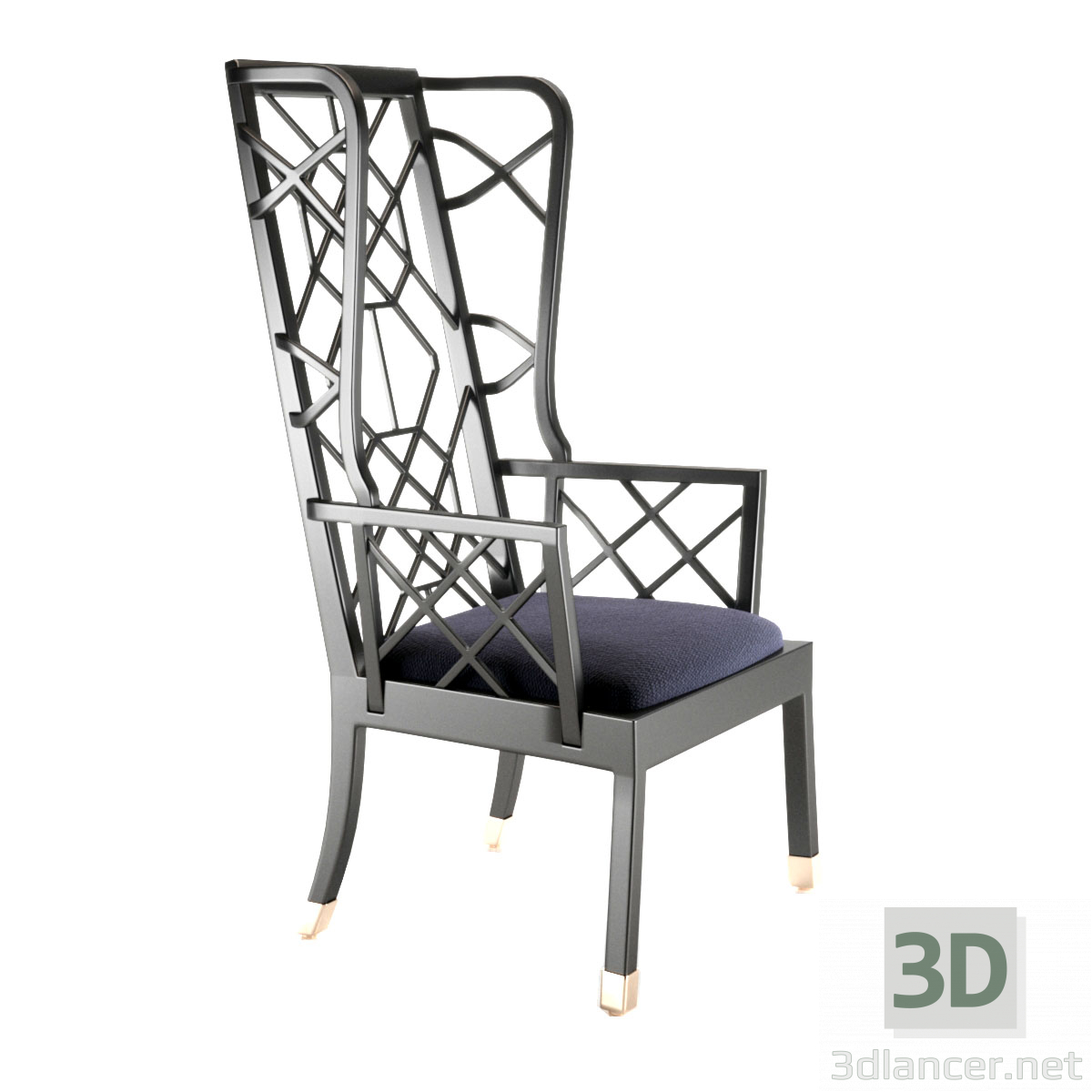 Silla 3D modelo Compro - render