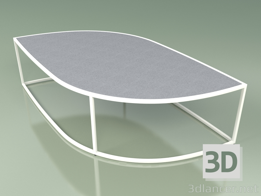 3d model Coffee table 002 (Gres Fog, Metal Milk) - preview