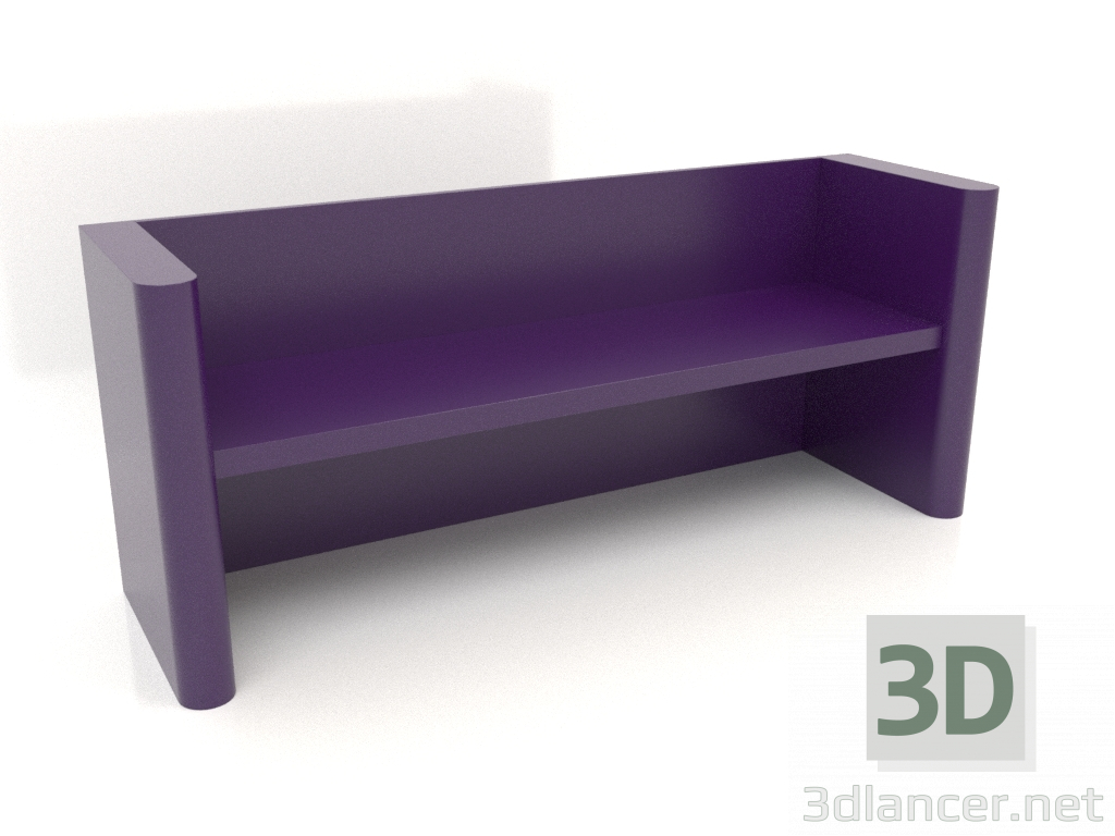 modèle 3D Banc VK 07 (1800x524x750, violet) - preview