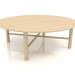 3 डी मॉडल कॉफी टेबल जेटी 061 (विकल्प 2) (डी = 1200x400, लकड़ी सफेद) - पूर्वावलोकन