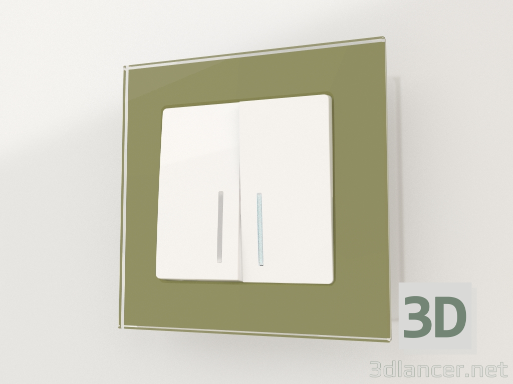 3d model Frame for 1 post Favorit (pistachio) - preview