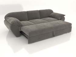 Sofa-bed three-section straight LOUNGE (expanded)
