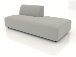 Módulo sofá 1 lugar (L) 180x90 estendido para direita