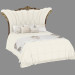 3d model Double bed in classical style 271 - preview