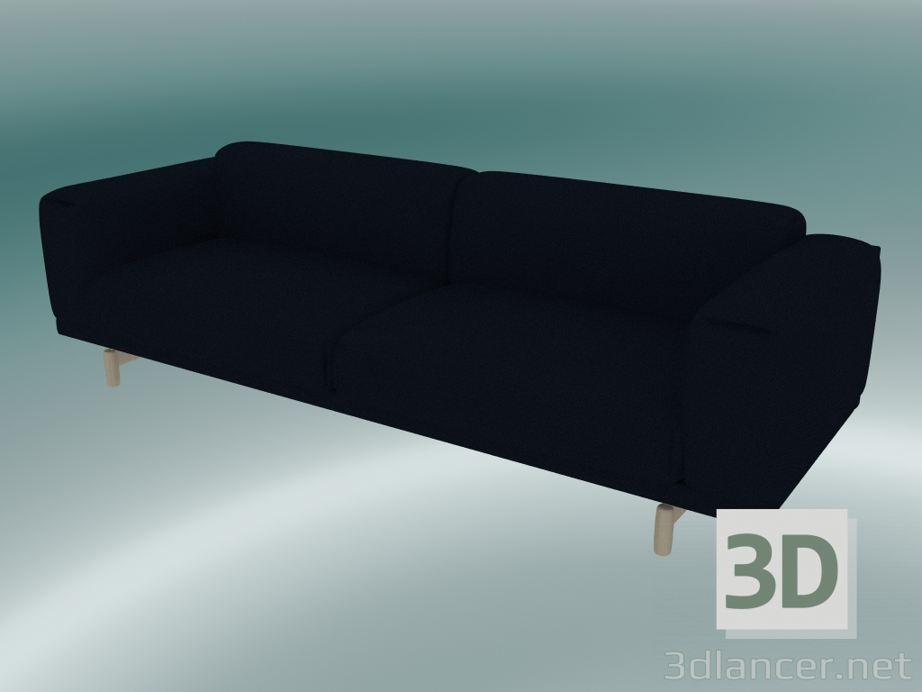 3D modeli Üçlü Kanepe Dinlenme (Vidar 554) - önizleme