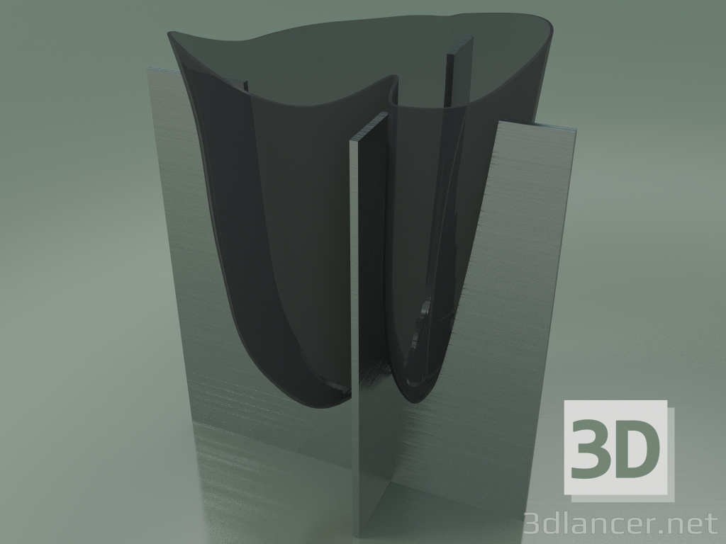 3D modeli Vazo Bouble H 35cm (Orta Gri) - önizleme