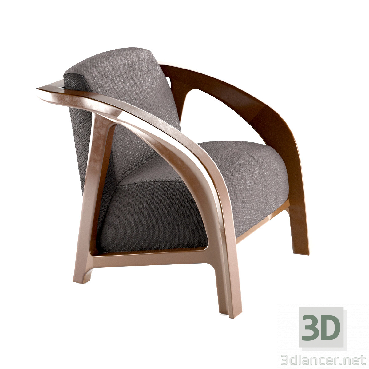3 डी मॉडल बंहदार कुरसी - पूर्वावलोकन