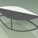 3d model Coffee table 002 (Glazed Gres Storm-Ice, Metal Smoke) - preview