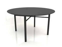 Mesa de comedor DT 02 (opción 1) (D=1400x750, madera negra)