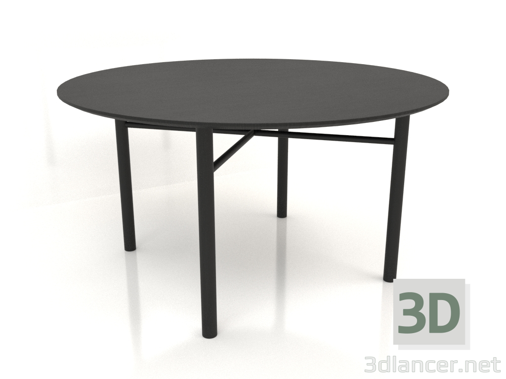 3d model Mesa de comedor DT 02 (opción 1) (D=1400x750, madera negra) - vista previa