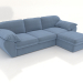 3d model Sofa-bed enlarged LOUNGE - preview