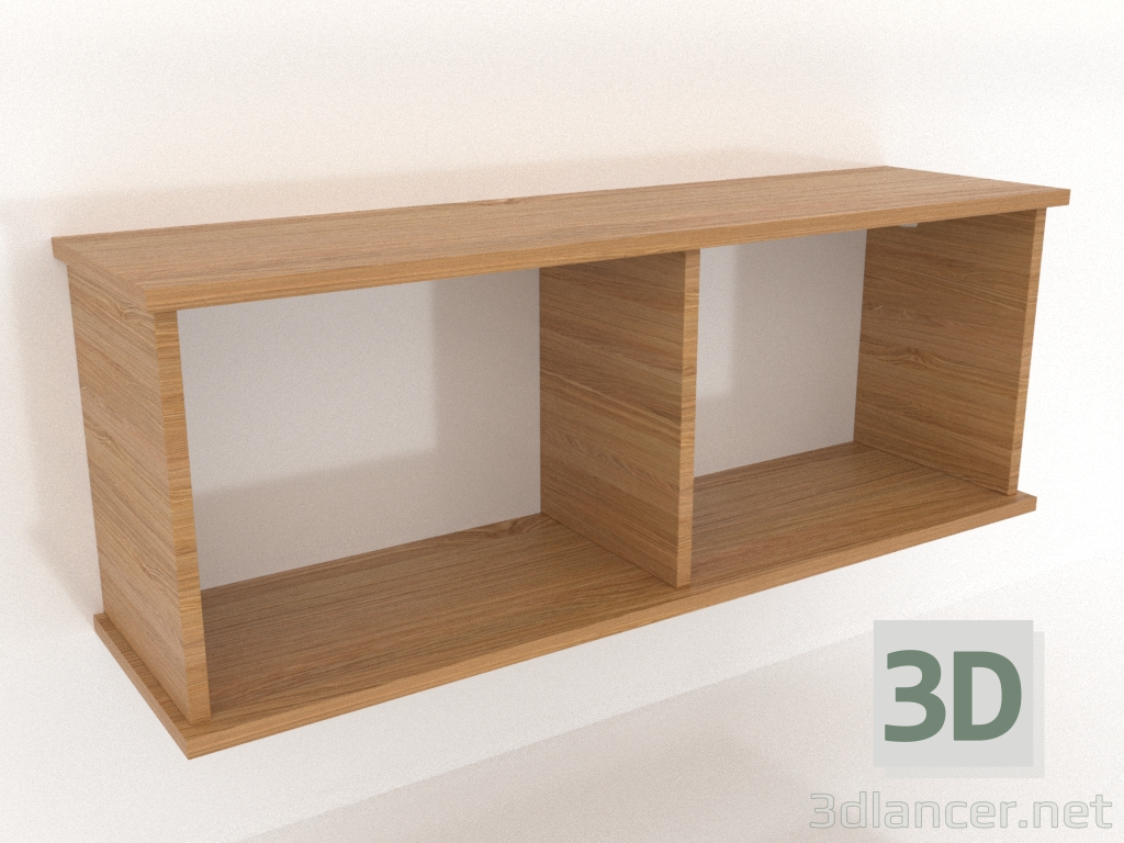 3d модель Підвісна полиця SHELF (відкрита) 1000 мм (натуральний дуб) – превью 3d модель Підвісна полиця SHELF (відкрита) 1000 мм (натуральний дуб) – превью