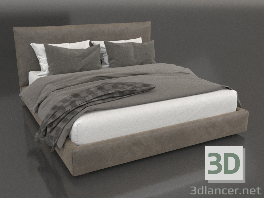 3D Modell Designerbett Lotus - Vorschau