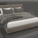 3D Modell Designerbett Lotus - Vorschau