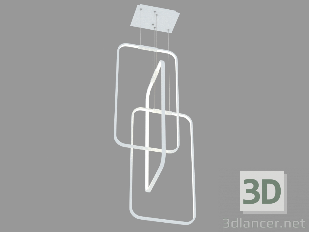 3 डी मॉडल निलंबन एलईडी दीपक (DL18559-03 D520 एसबीएस एम) - पूर्वावलोकन