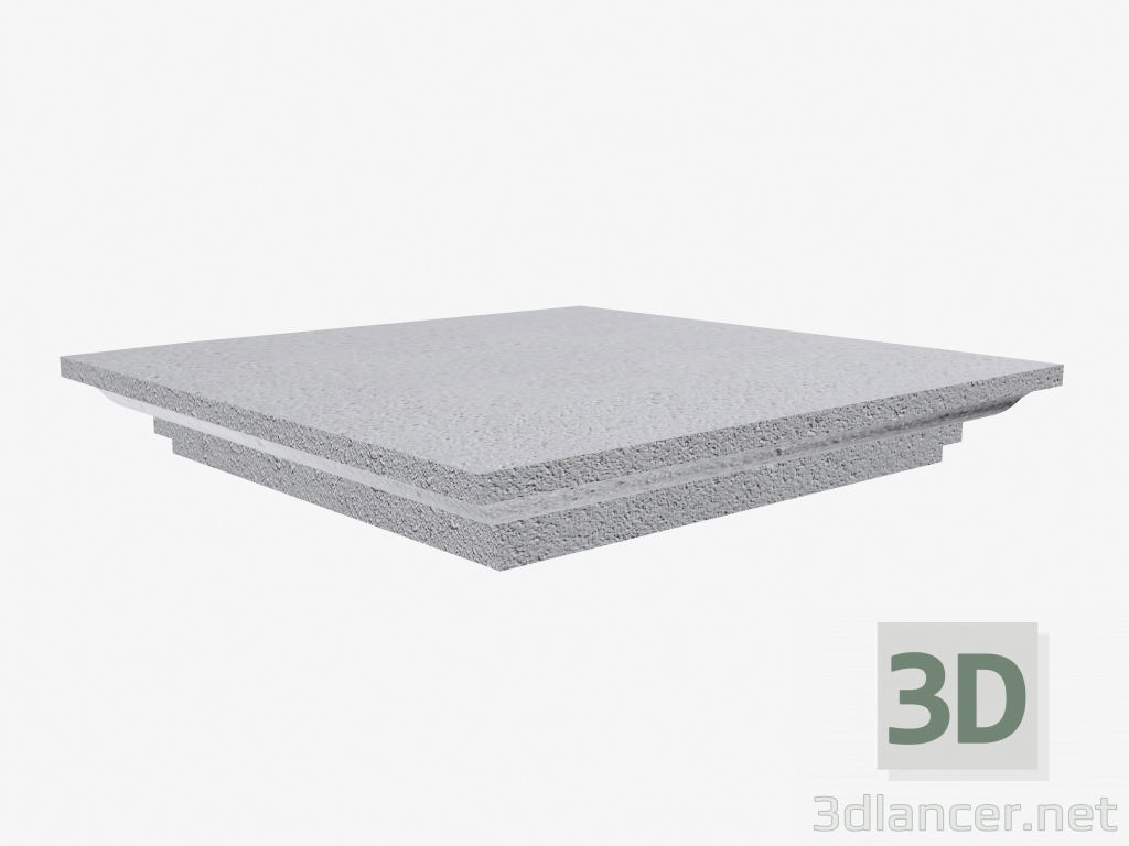 modèle 3D Abaque/Chapiteau plat pour pillier (LK55B) - preview
