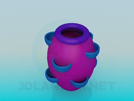 3d модель Горшок для цветов – превью 3d модель Горшок для цветов – превью