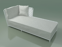 Modular daybed InOut (820, White Lacquered Aluminum)