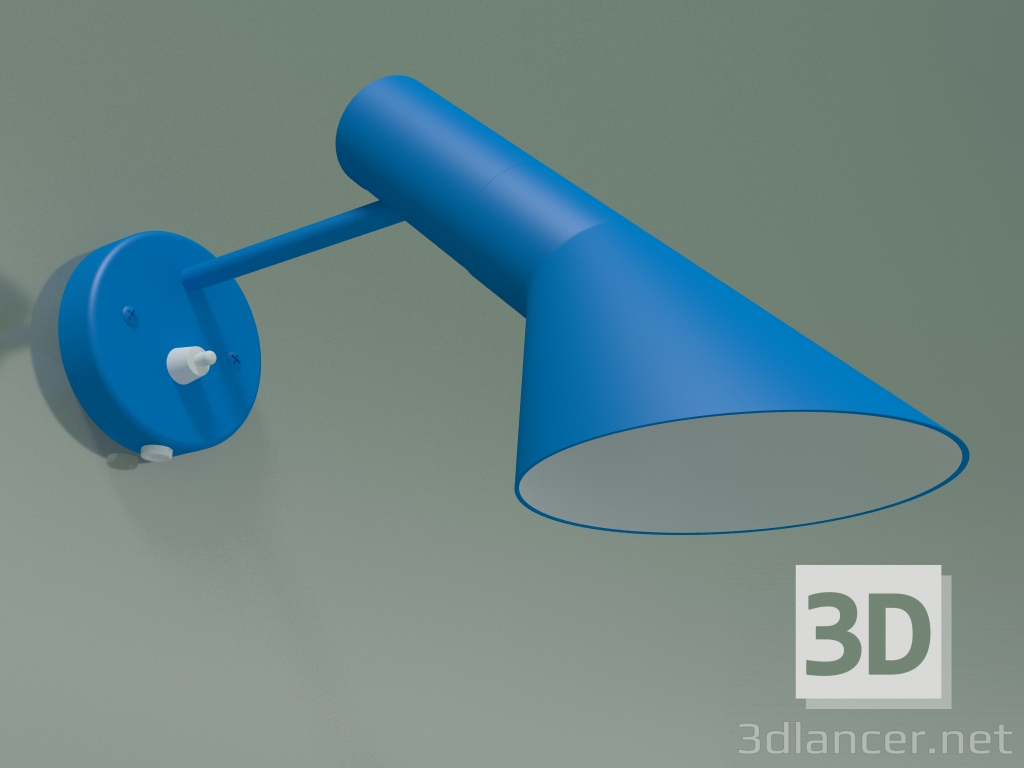 modello 3D Lampada da parete AJ WALL (20W E14, ULTRA BLUE) - anteprima