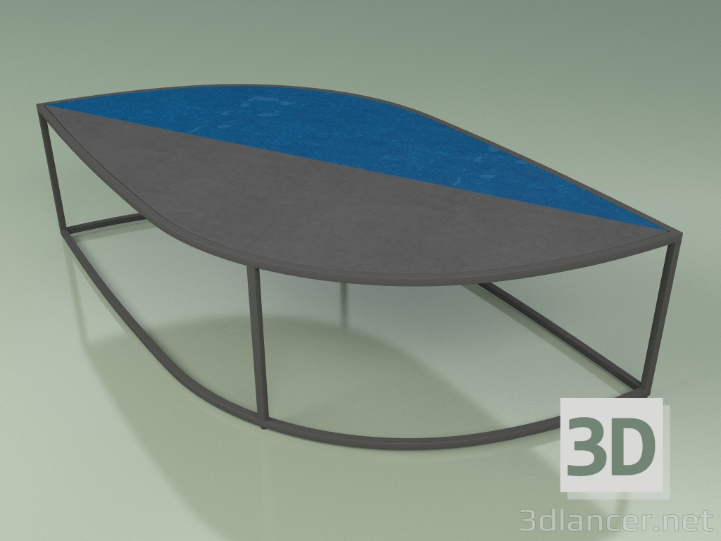 modello 3D Tavolino 002 (Gres Smaltato Storm-Zaffiro, Metal Smoke) - anteprima