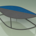 3d model Coffee table 002 (Glazed Gres Storm-Sapphire, Metal Smoke) - preview