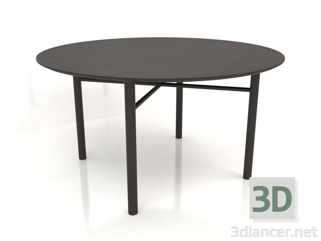 3d model Dining table DT 02 (option 1) (D=1400x750, wood brown dark) - preview