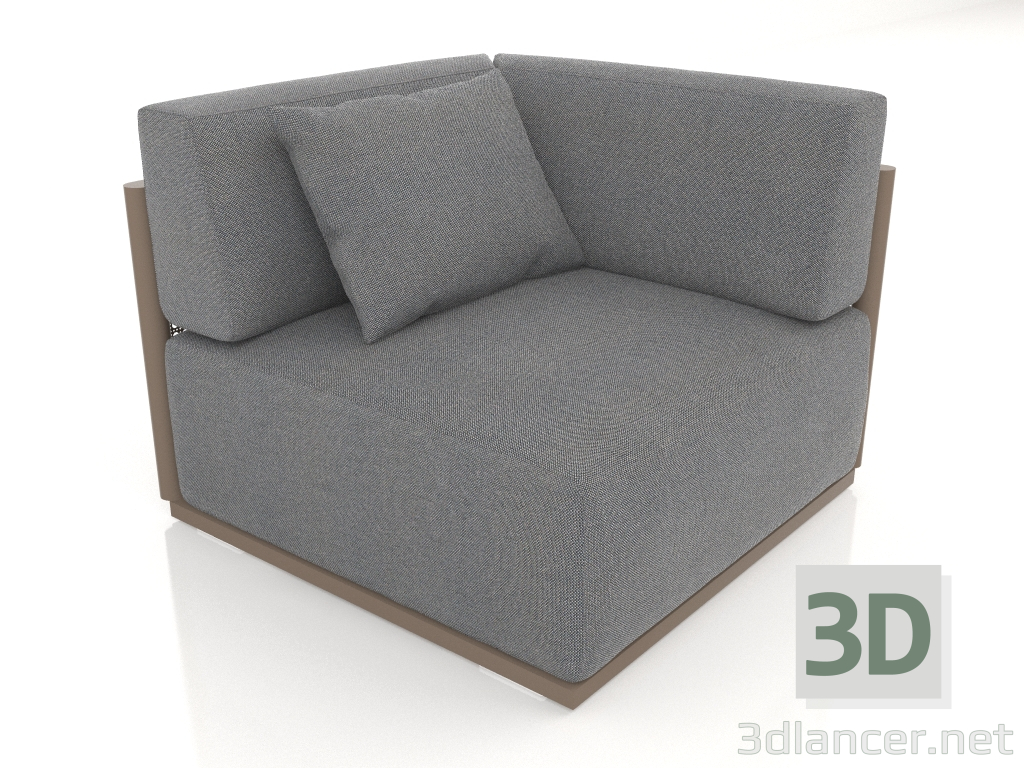 modello 3D Modulo divano sezione 6 (Bronzo) - anteprima