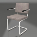 3d model Ridge Rib Armchair (Cool Gray) - preview