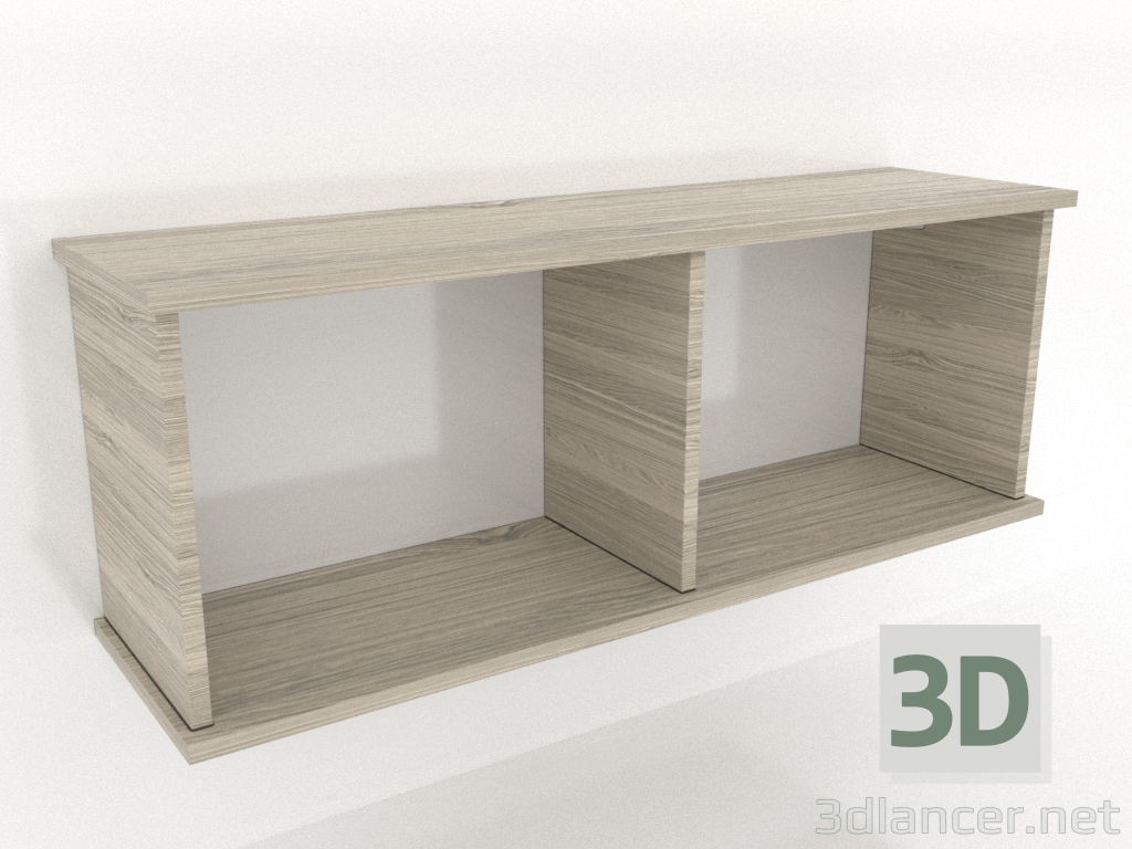 3d модель Підвісна полиця SHELF (відкрита) 1000 мм (освітлений дуб) – превью 3d модель Підвісна полиця SHELF (відкрита) 1000 мм (освітлений дуб) – превью