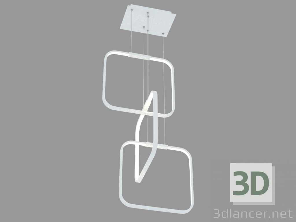 modello 3D lampada a sospensione LED (DL18559_03 D520 SBS S) - anteprima