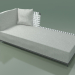 3d model Modular daybed InOut (820, Gray Lacquered Aluminum) - preview